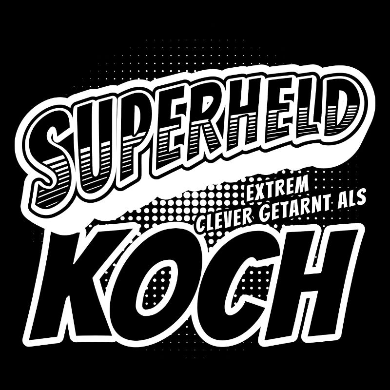 Superheld, clever getarnt als Koch