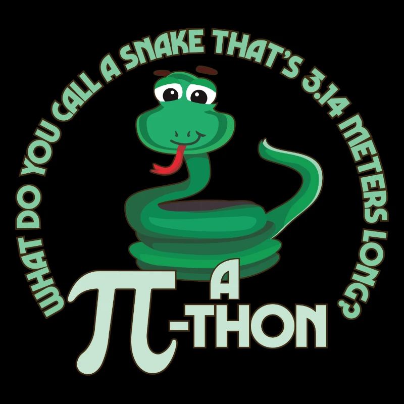 Math Pun Pi-thon Funny Snake Mathematics Meme
