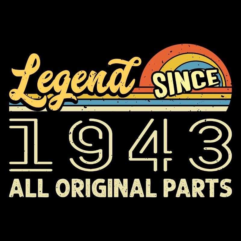 Legendary since 1943 Birthday 1943 Born 1943