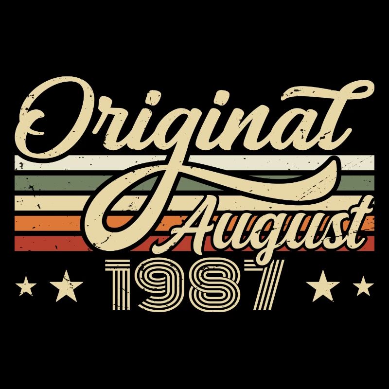 Août 1987 Anniversaire Août 1987 - Original 1987