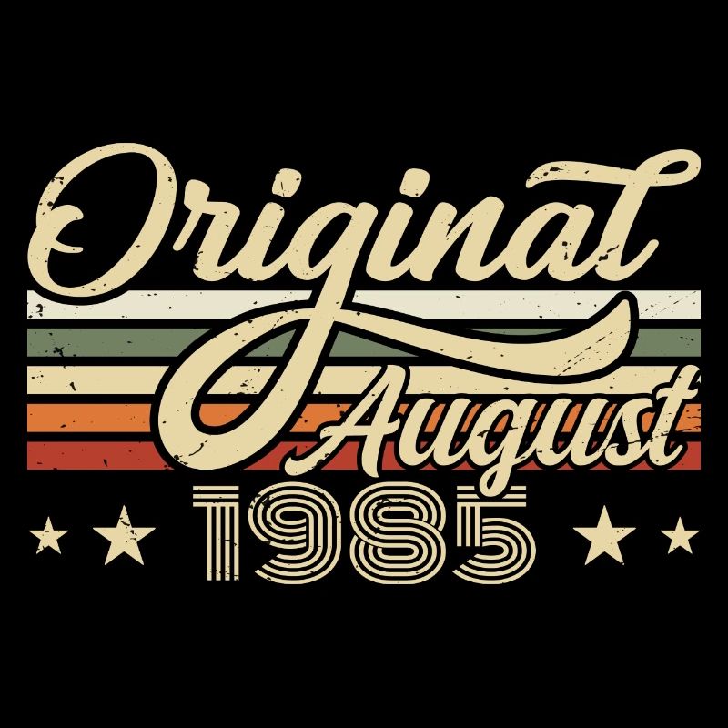 August 1985 Geburtstag August 1985 - Original 1985