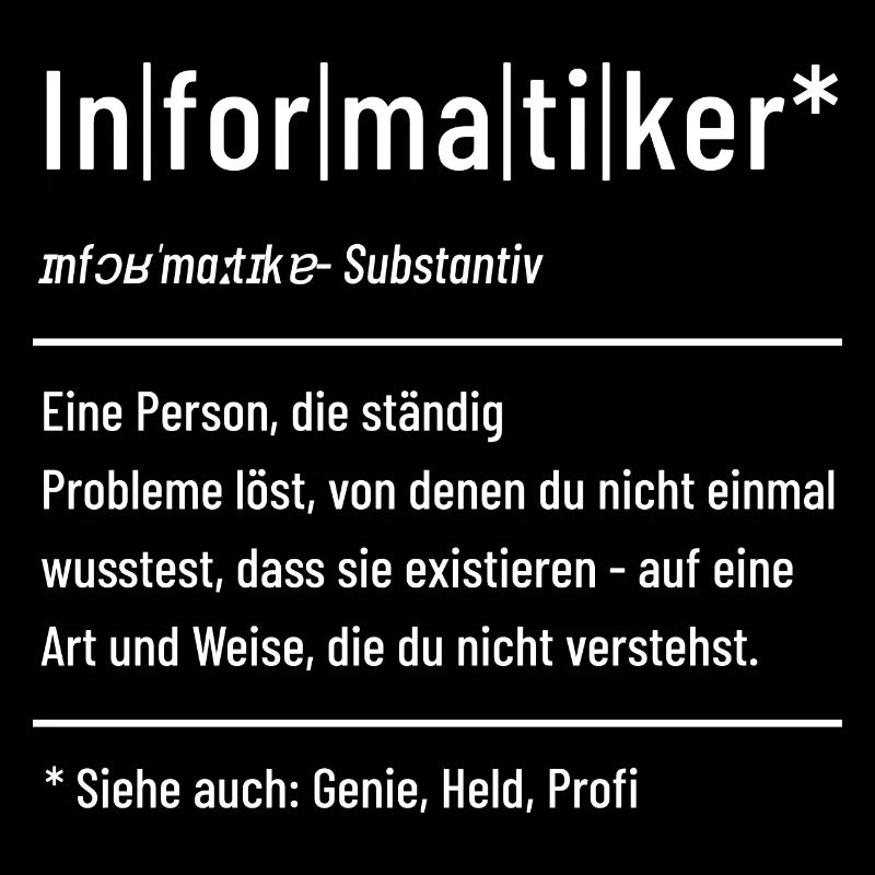 Informatiker - Definition - Lexikon