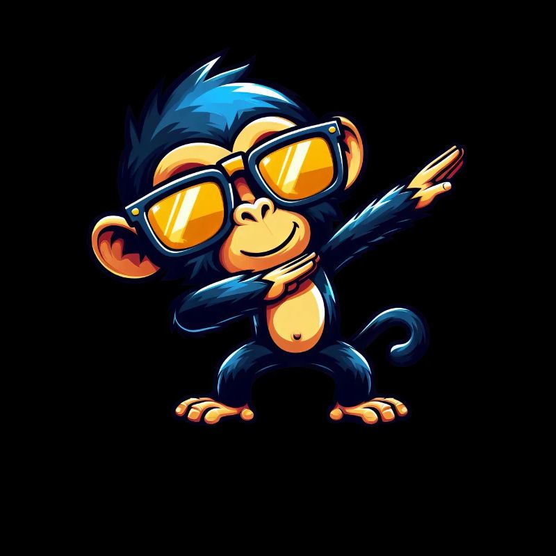 Chimpanzé Dabbing Cool Monkey Dancing