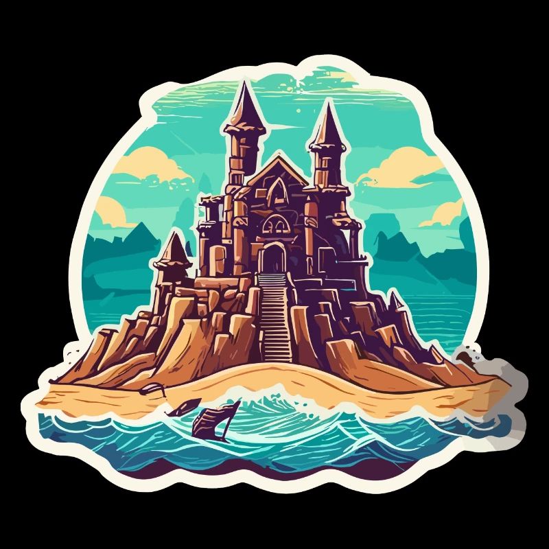 Château de sable / Construction / Jouer / Château / Vacances