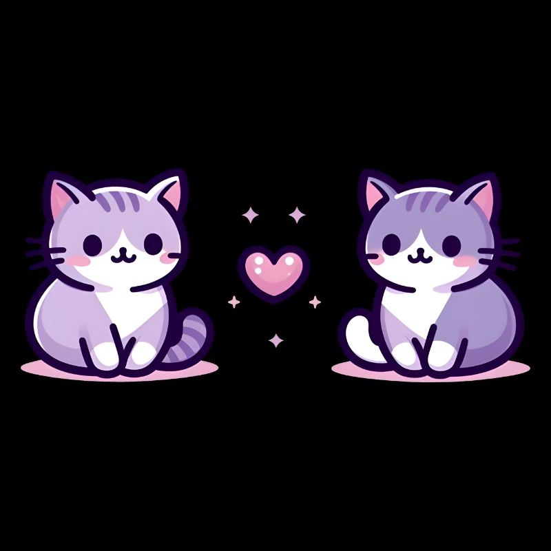 Cats with a small heart