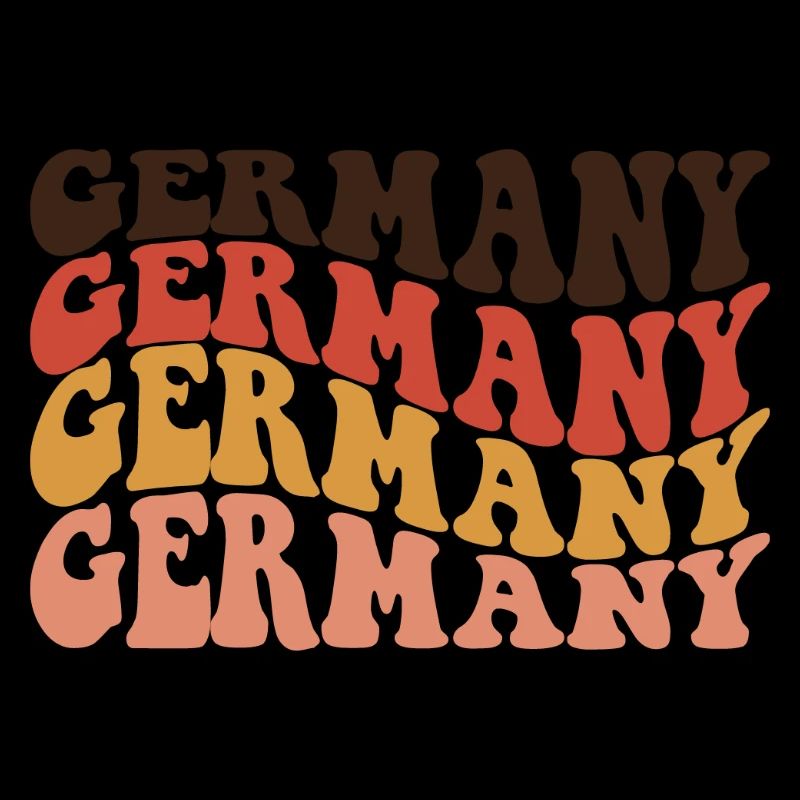 Germany Retro Text Layers