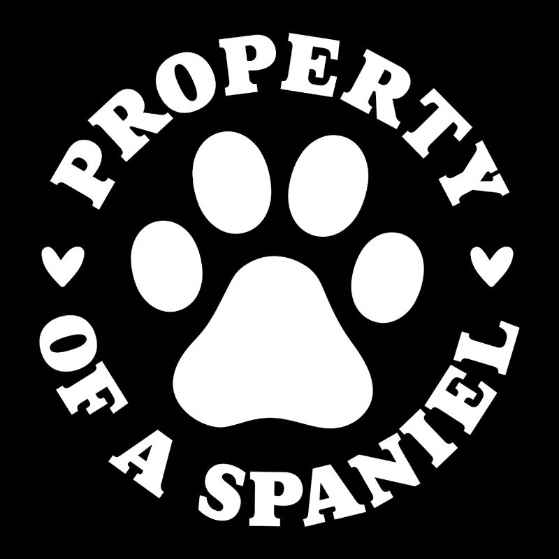 Eigentum eines Spaniels