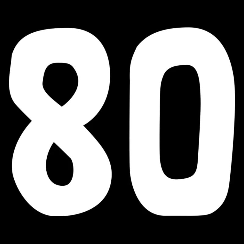 80. 80 YEARS. 80th ANNIVERSARY. 80TH BIRTHDAY.