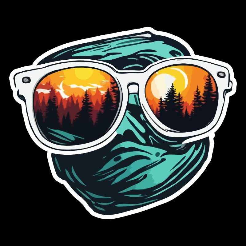 Sunglasses / Reflection / Forest / Reflection