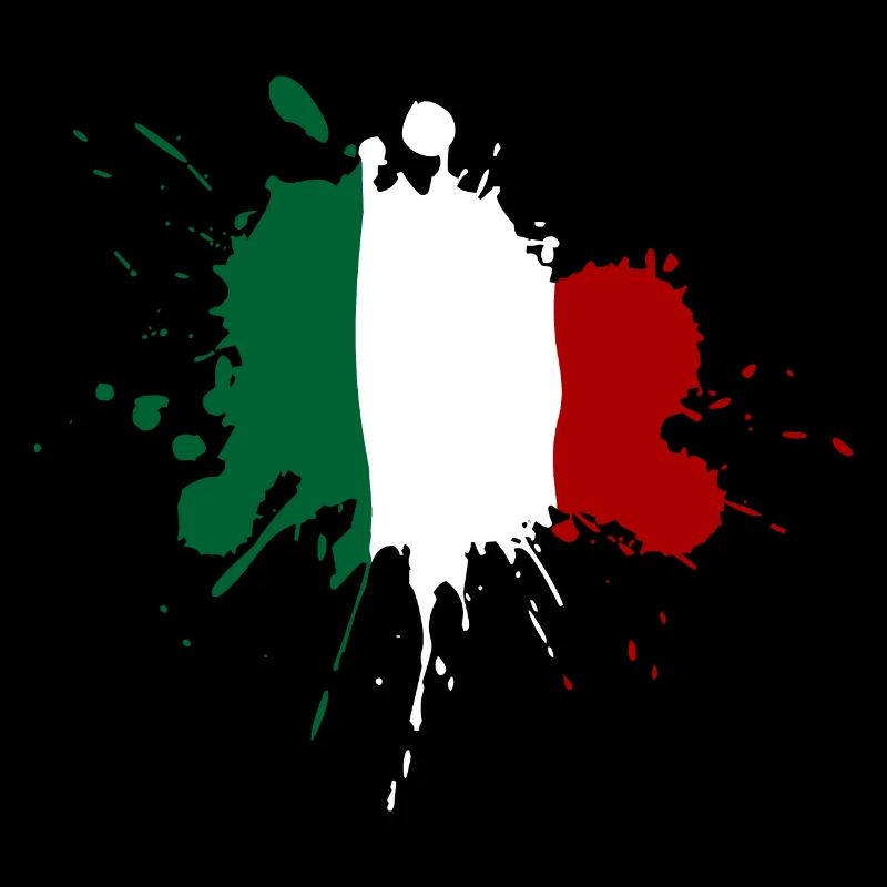 Italien Flagge Fleckendesign