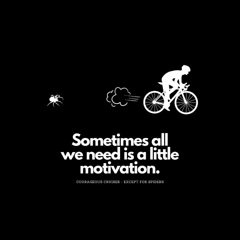 Extra Motivation for Cyclists Spider