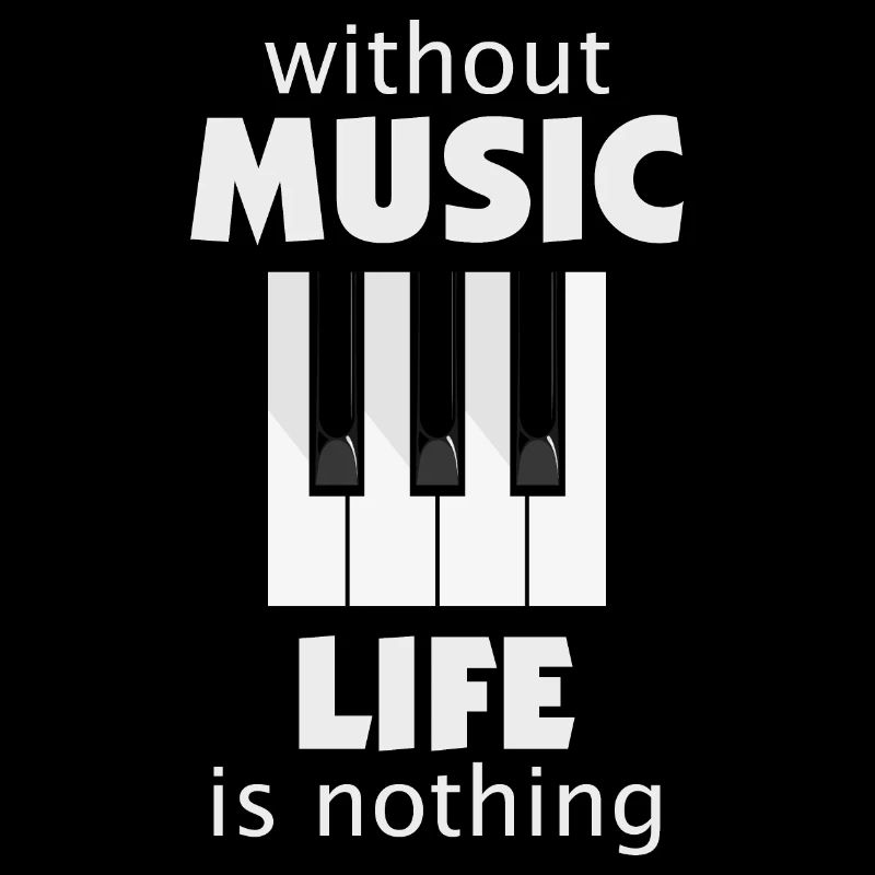 Ohne Musik ist das Leben nichts. Version mit Weiß