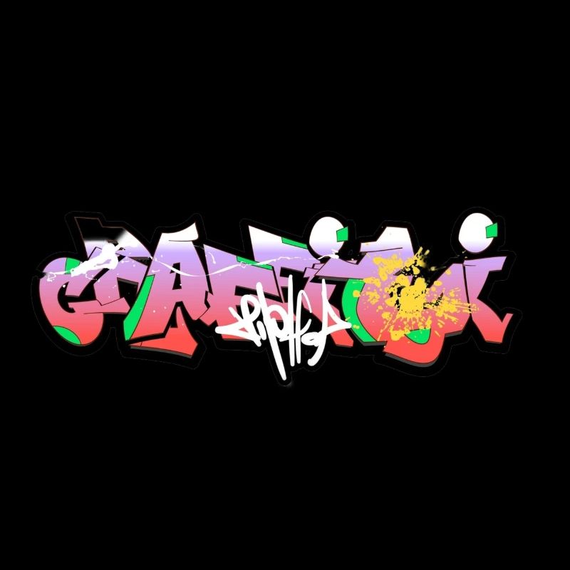 Style graffiti Splash hip hop couleurs peintre couleur