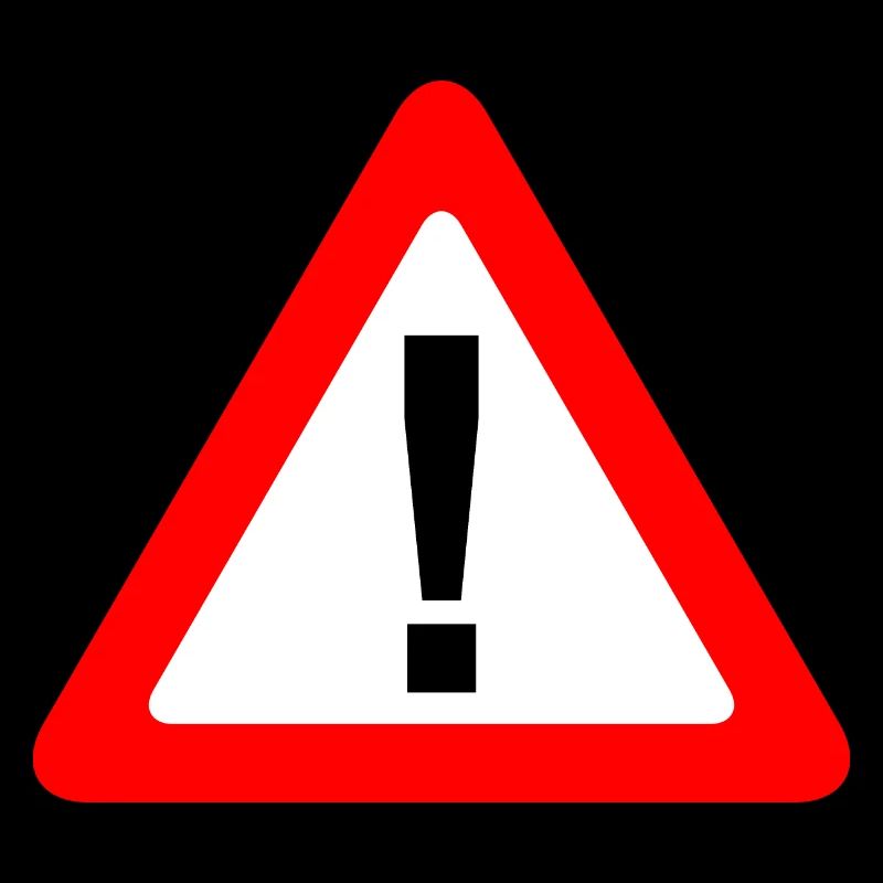 Traffic sign warning caution caution