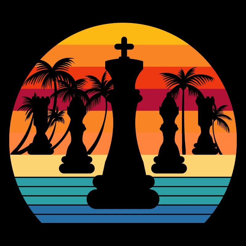 Schach Retro Sunset