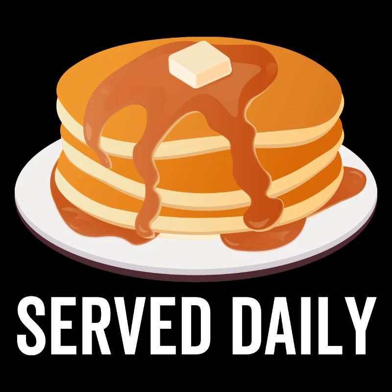 Pfannkuchen täglich serviert