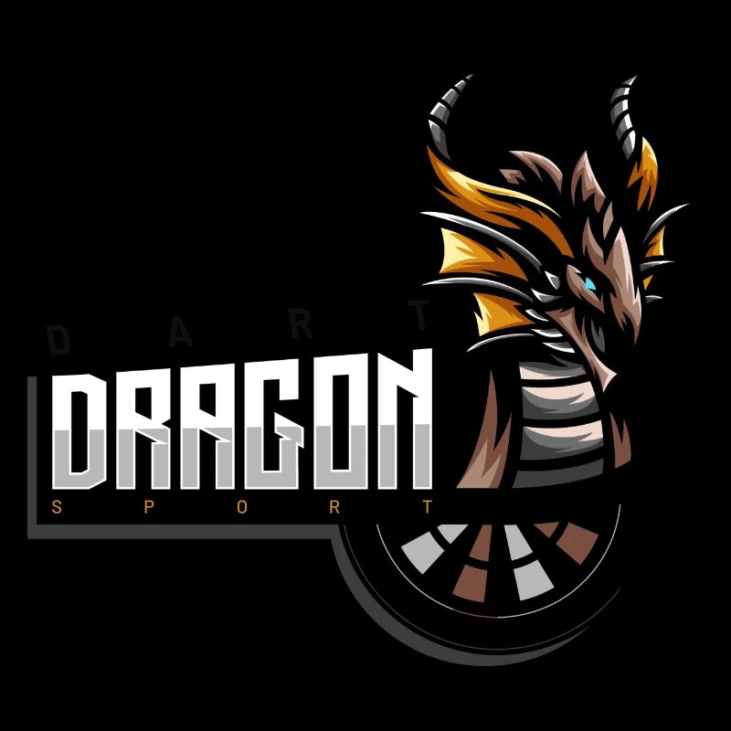 Emblème du dragon de fléchettes