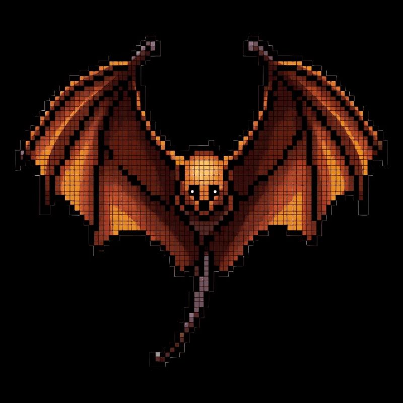 Flying fox dans des graphismes rétro 8 bits classiques