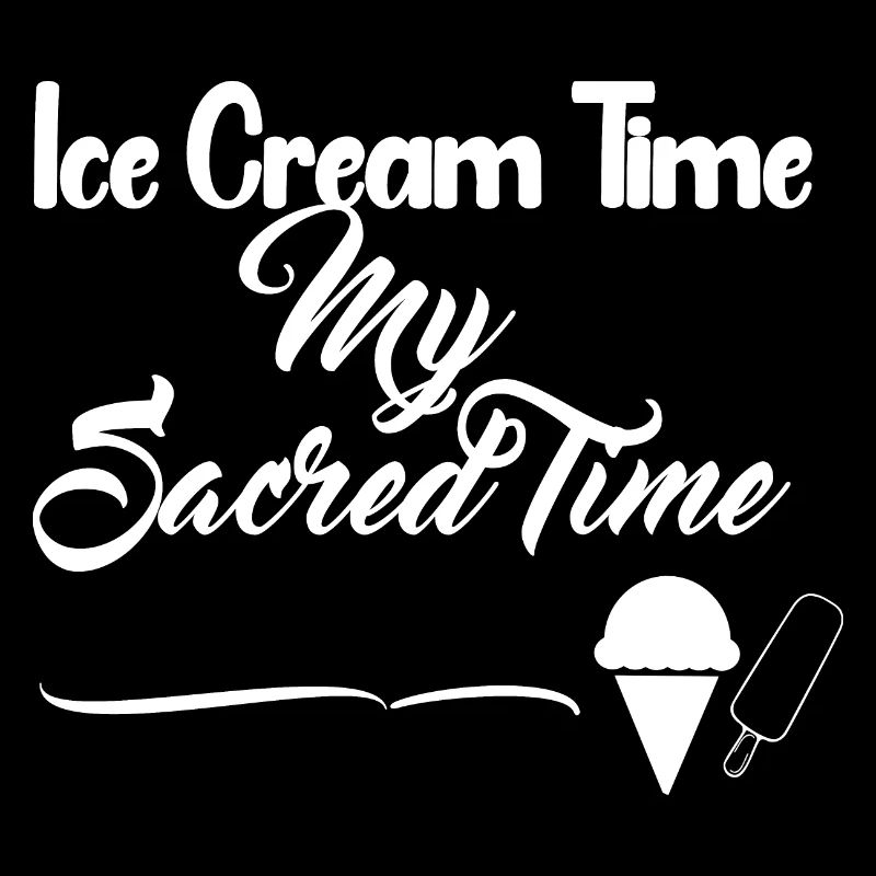 Temps de crème glacée - Design blanc