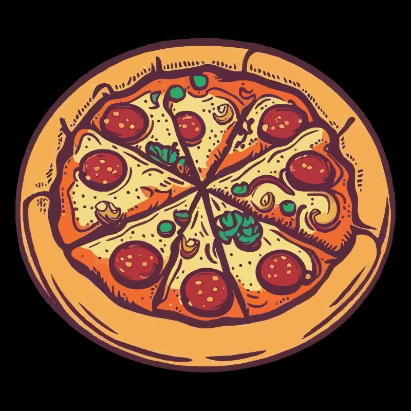 Pizza Pizzabäcker Pizza Essen Geschenkidee