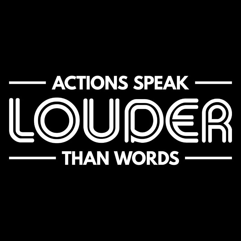 Les actions sont plus éloquentes que les mots - Motivation Gift