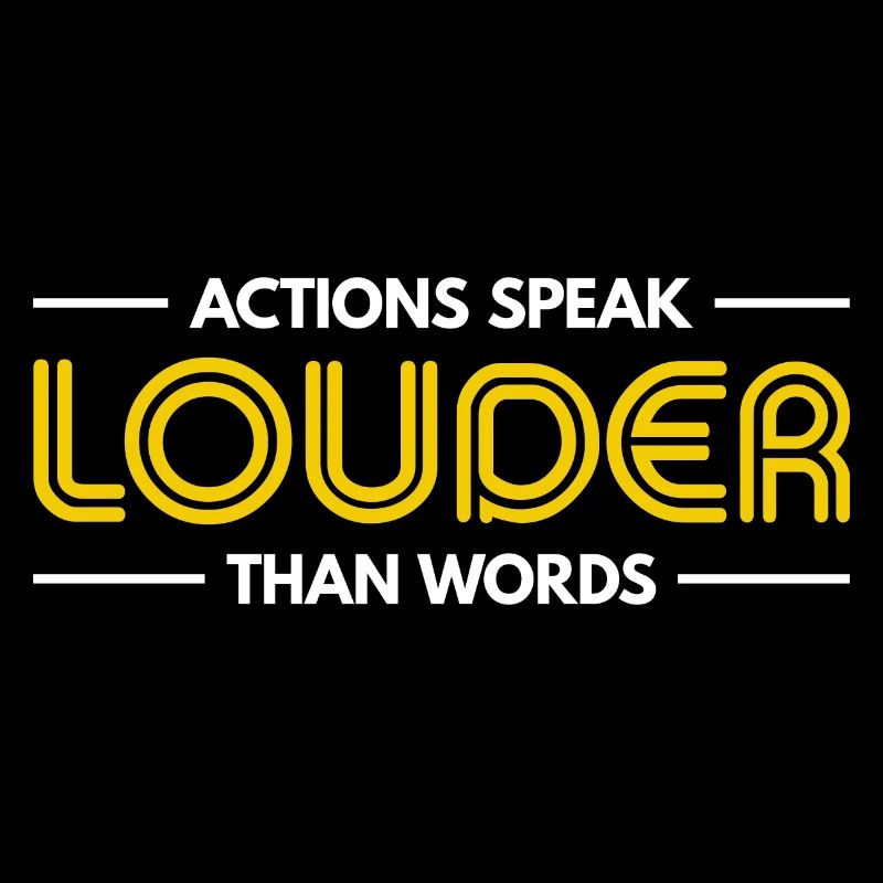 Les actions sont plus éloquentes que les mots - Motivation Gift