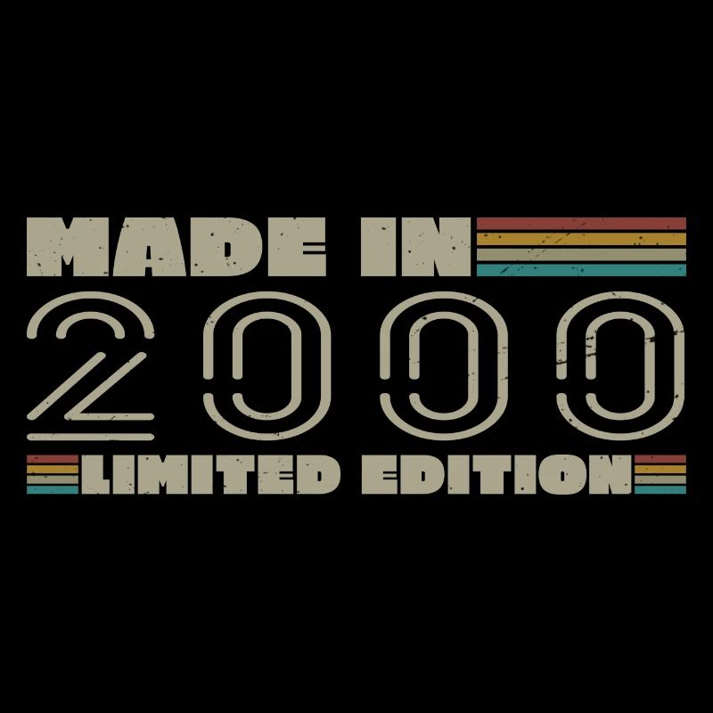 Cadeau d'anniversaire 2000 vintage 2000 né en 2000