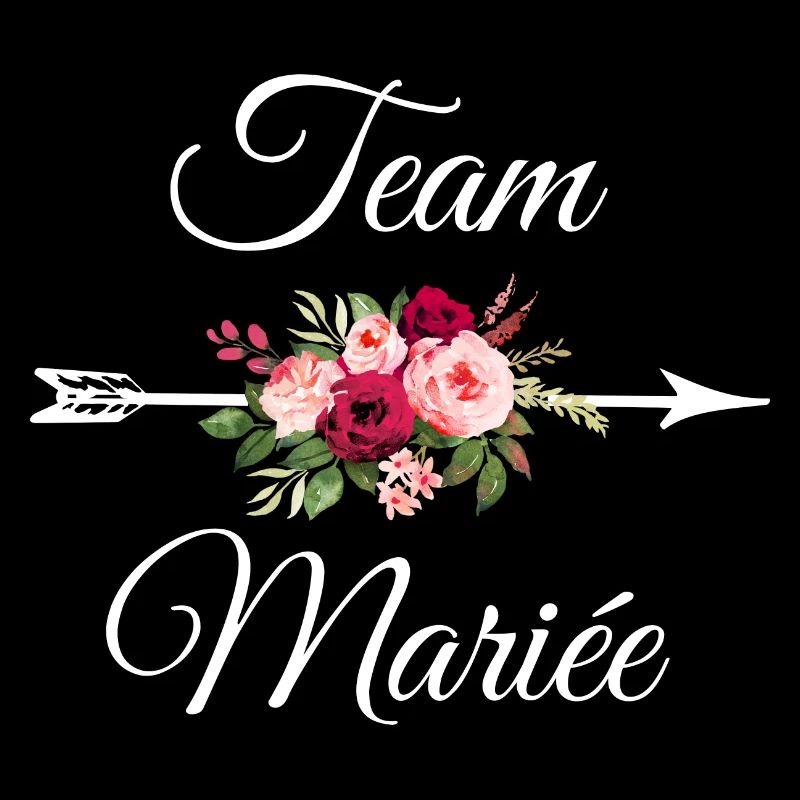 Team La mariée bouquet de fleurs flèche