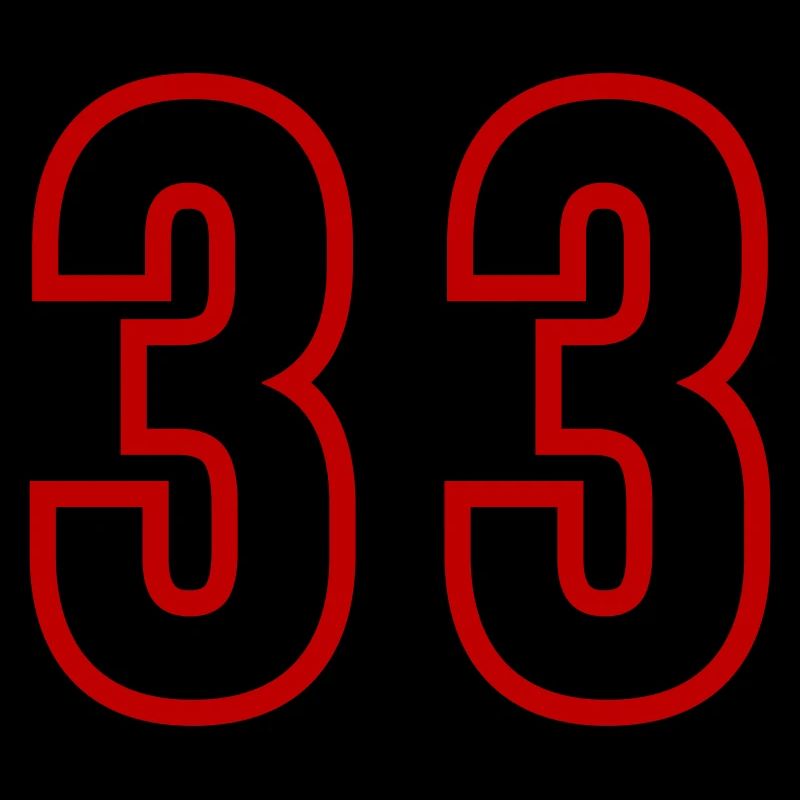 33 Number Years Jersey