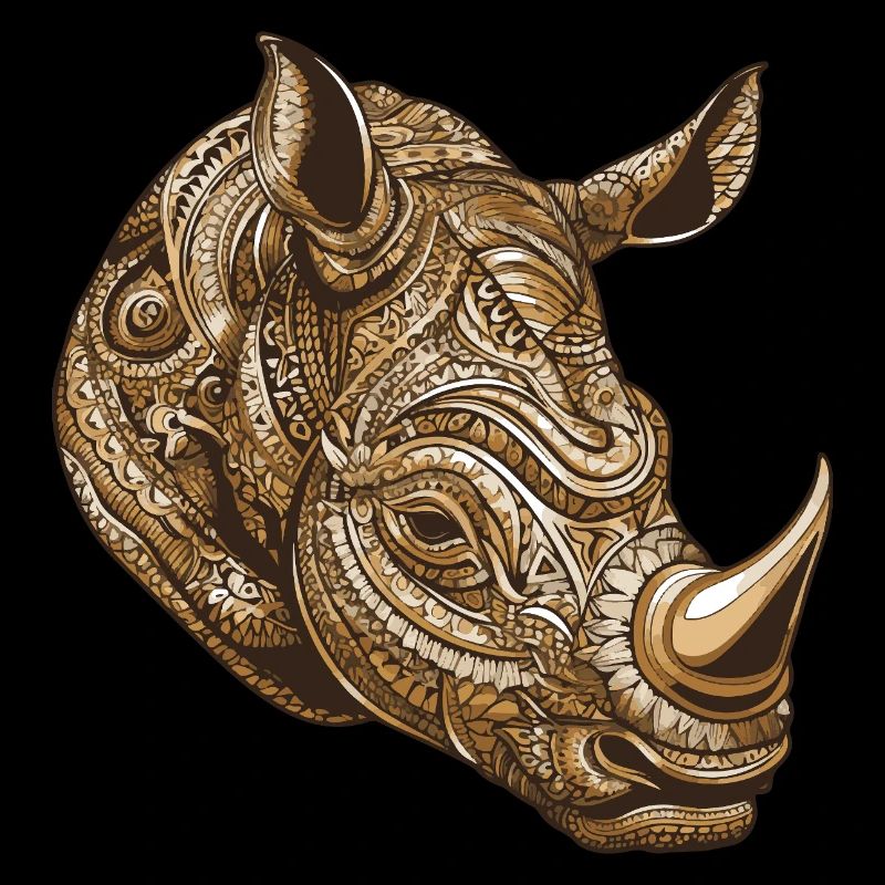 Portrait de rhinocéros