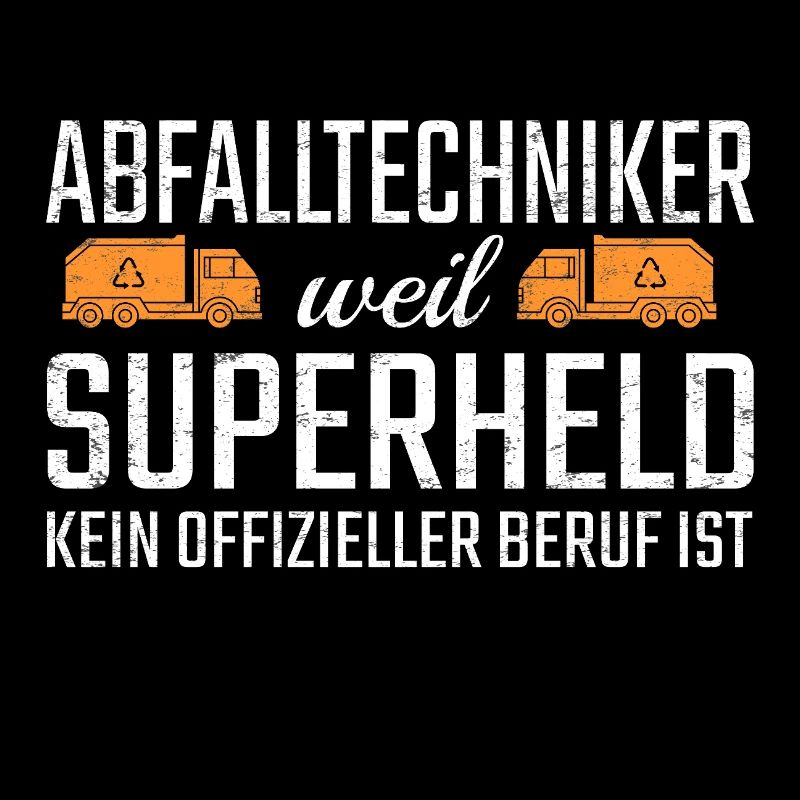 Abfalltechniker Superheld