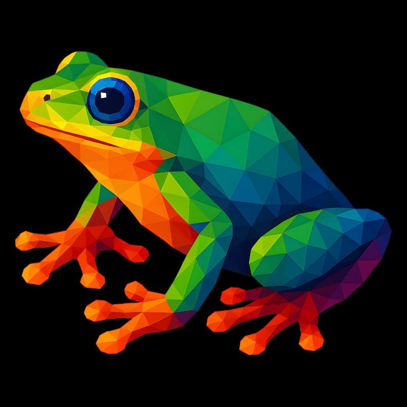 WPAP Style Animals - Tree Frog