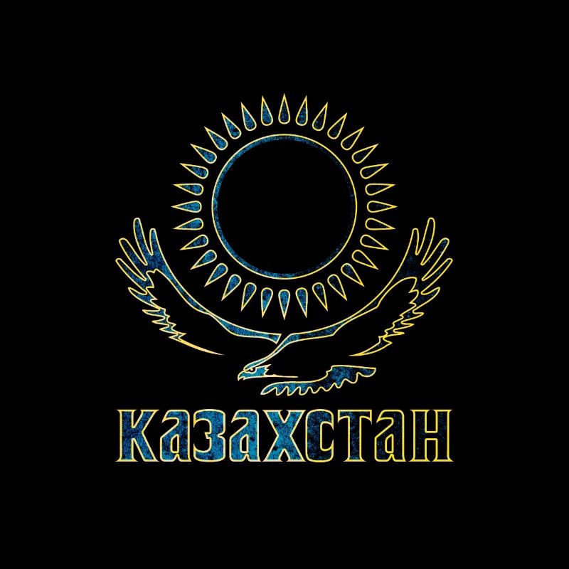 Kazakhstan eagle lettering