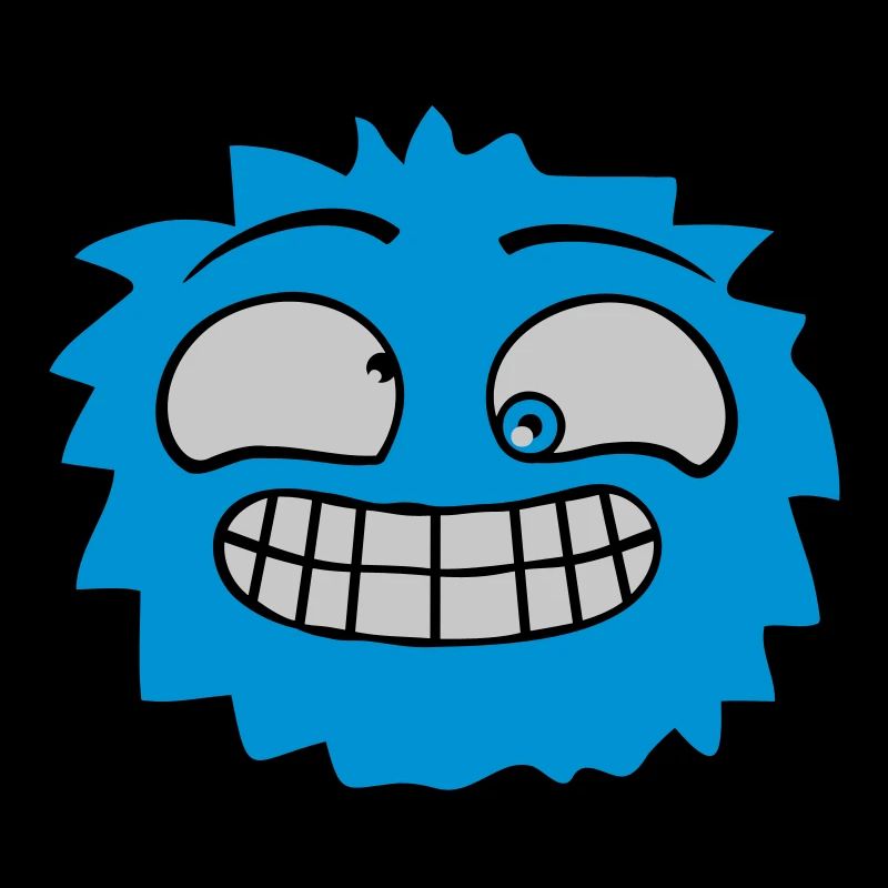 Haariges Monster Gesicht