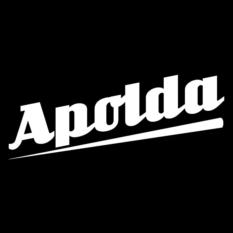Apolda - Textdesign mit Stadtnamen