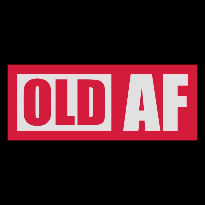 old AF Text Logo
