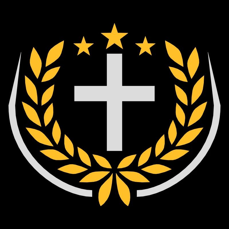 Jesus Christus Lorbeerkranz Logo