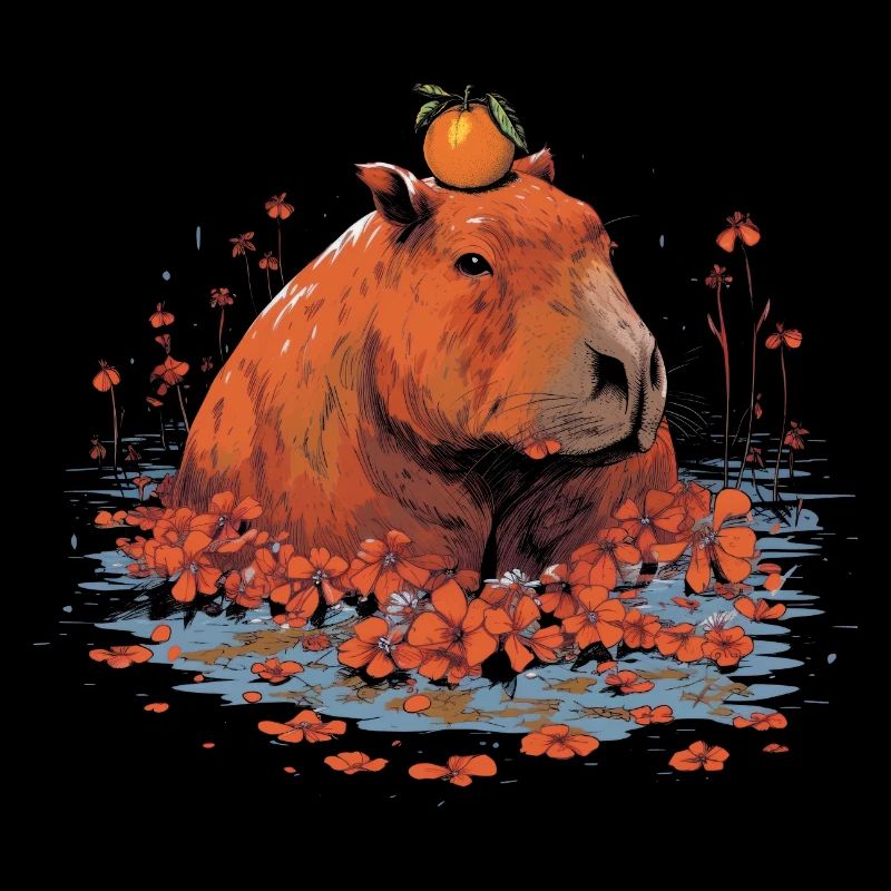 Capybara orange