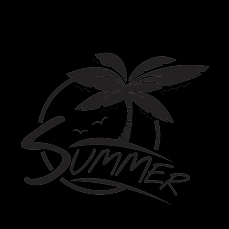 Palms Design mit "Summer"-Text für das ultimative