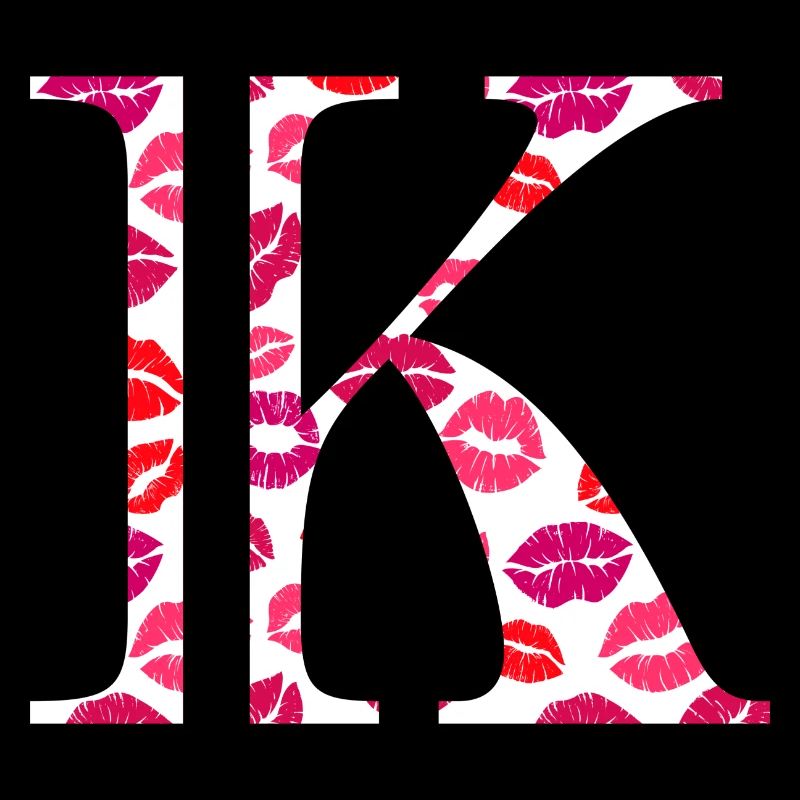 Letter k kisses