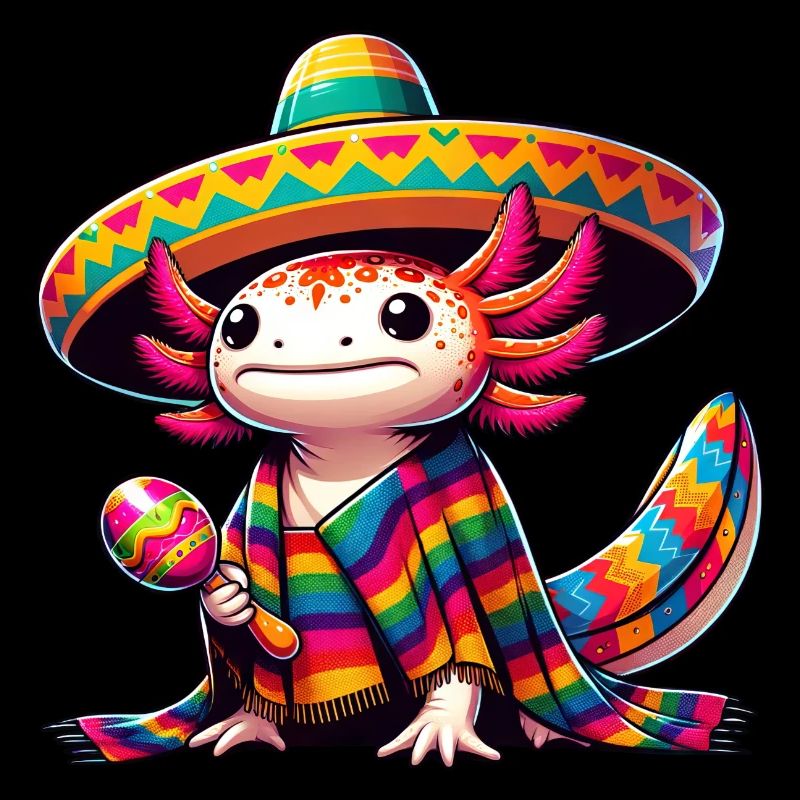 Cinco de Mayo Axolotl : design festif