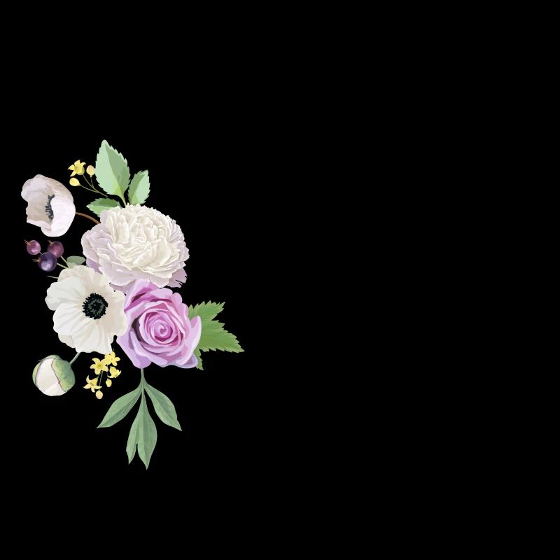 Lila Blumenbuchstabe g