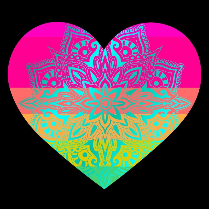 Herz Herzen Mandala