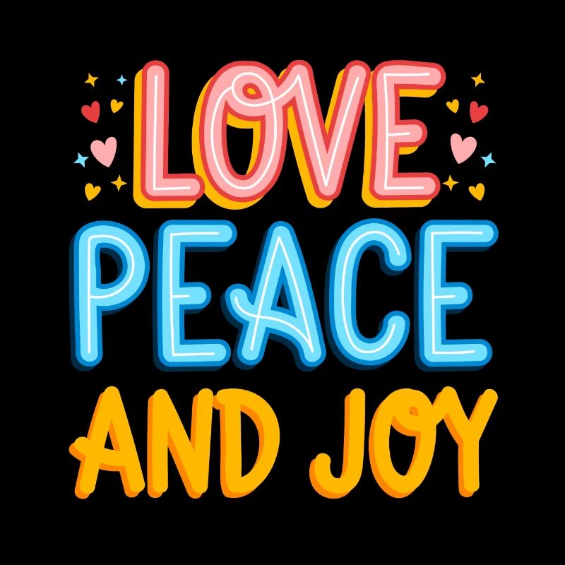 Liebe Frieden und Freude originelle Geschenkidee