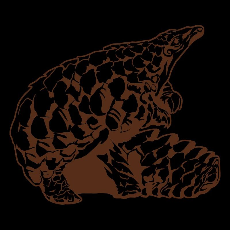 Cool Pangolin Sketch Graphic Wildlife Creature