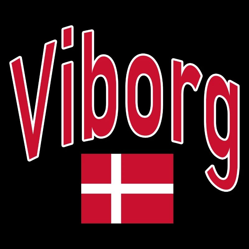 Drapeau du Danemark de Viborg