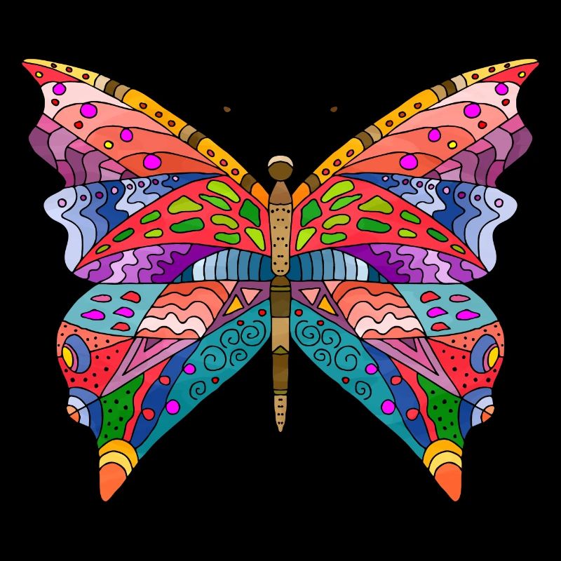 Bunter Schmetterling