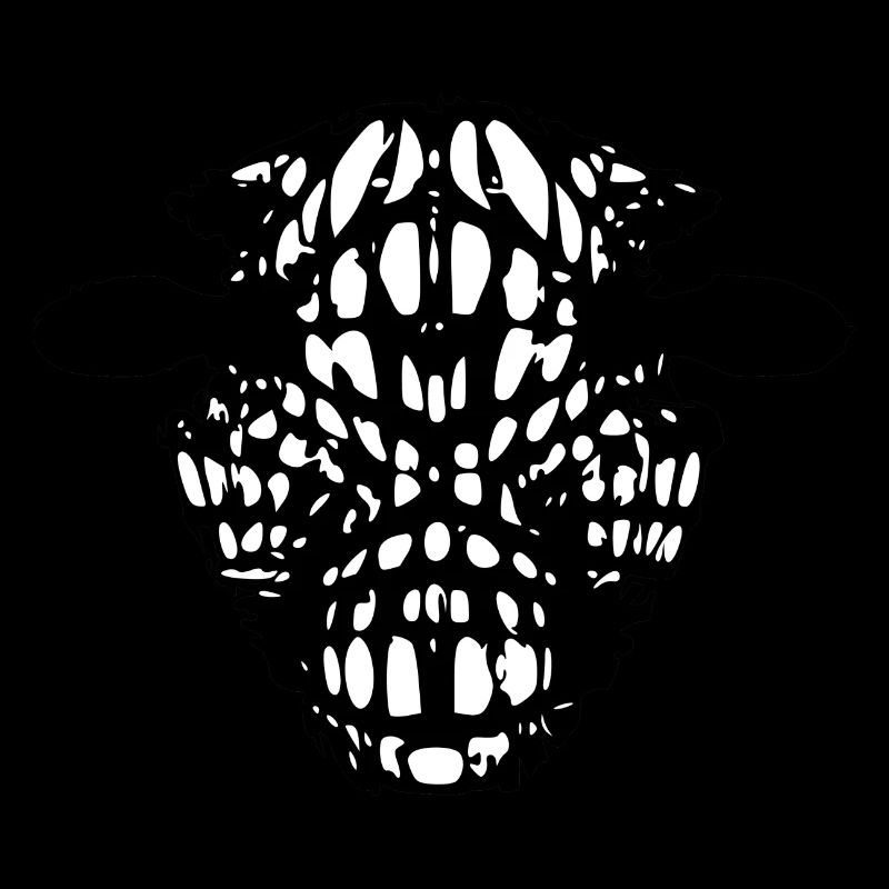 Stylized cow's head