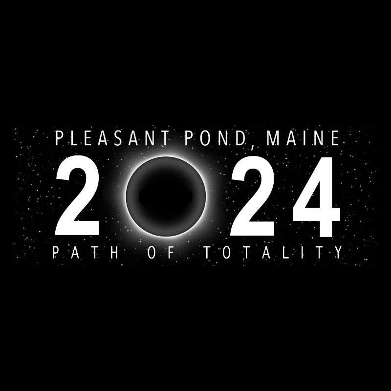 Eclipse de Soleil Pleasant Pond Maine 8 avril 2024