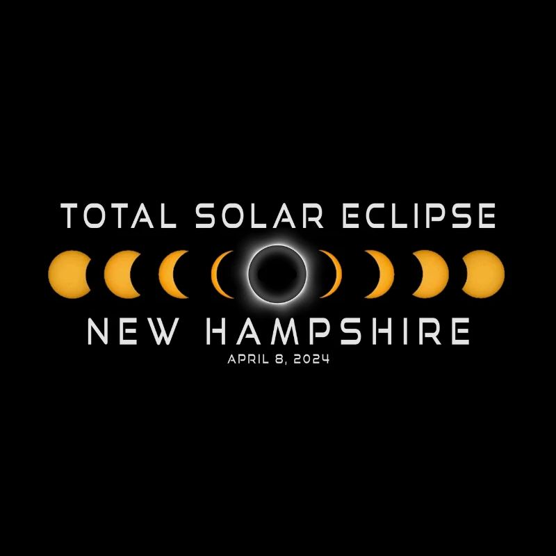 New Hampshire Solar Eclipse 2024 April 8 Souvenir